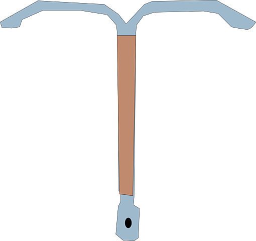 Dispositivo intrauterino (DIU) de cobre