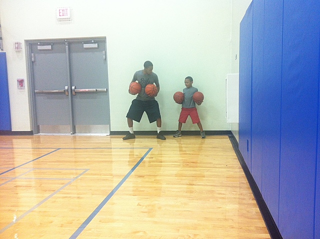 I started to play basketball