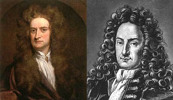 Isaac Newton y Gottfried Wilhelm Leibniz