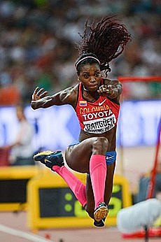 Caterine Ibargüen obtuvo medalla de oro y récord en triple salto
