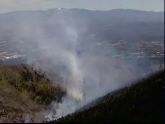 The Valle Canyon Fire starts