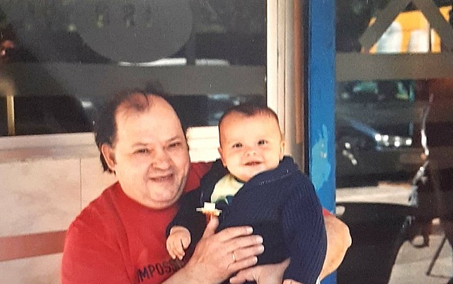 His first grandchild