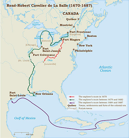 Louis Joliet and Jacques Marquette sailed for France