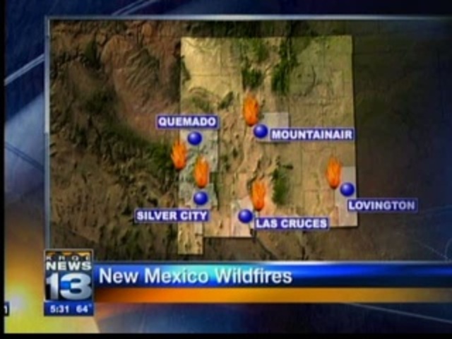 Wind adds problems to NM fires