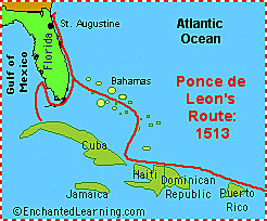 Jaun Ponce de Leon Sailed for Spain