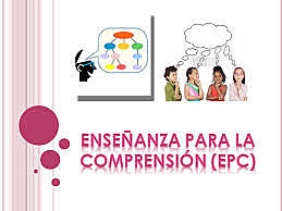 ENSEÑANZA PARA LA COMPRENSIÓN