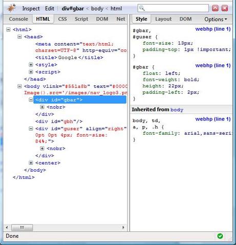 Creacion del codigo HTML