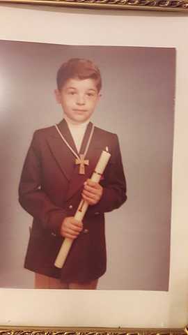 My dad received comunion