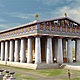 Posible reconstrucción del templo de zeus en olimpia