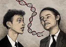 Watson e Crick modellano la struttura del DNA