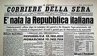 Nascita della Repubblica italiana