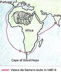 Bartolomeu Dias travels southward