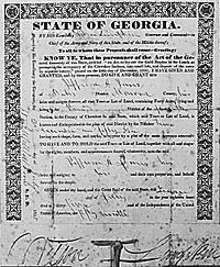 Removal of Creek and Cherokee Began