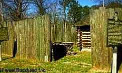 Fort Peach tree was built