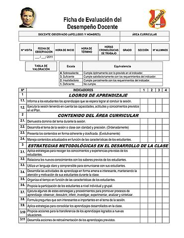 Evaluación de desempeño docente