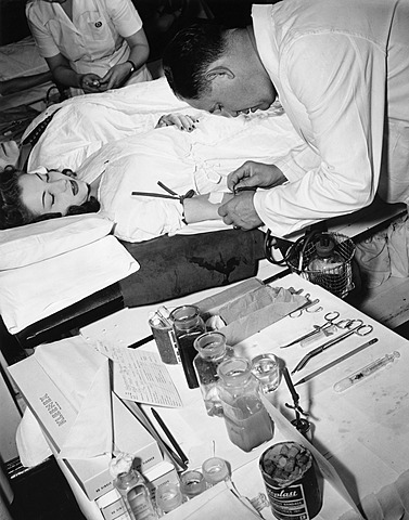 Percy Oliver established the first blood donor service