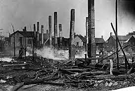 Fire destroys  the northeast section of ATL