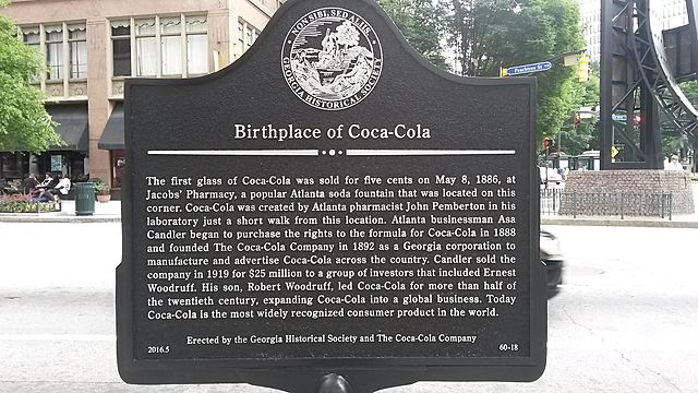 Jacobs Pharmacy began selling Coca Cola