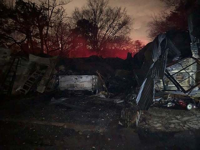 Fire destroys  the northeast section of ATL