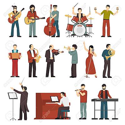 Timeline: LOS DIFERENTES MÚSICOS Y DATOS  VISTOS EN CLASES