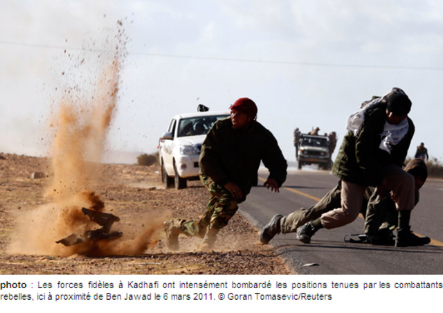 Ras-Lanouf bombardée