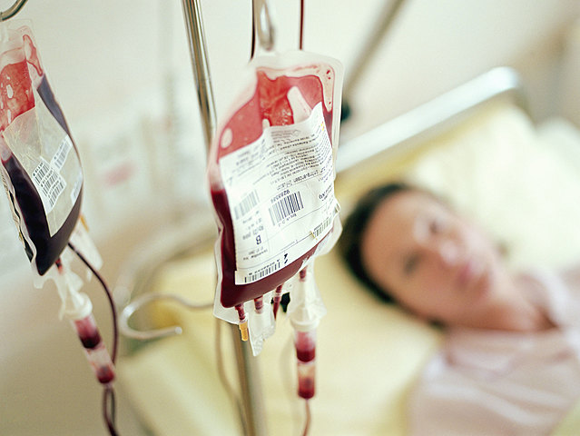 First blood transfusion preformed