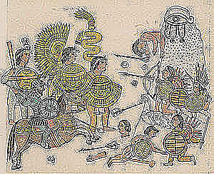 Llegada de Nuño Beltrán a Tzintzuntzan.