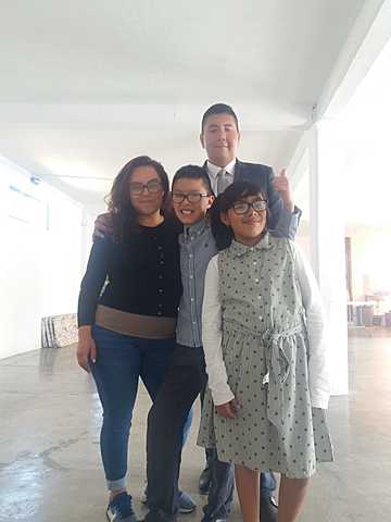 Con mi familia en plena pandemia.