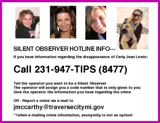 Search efforts for Carly increase