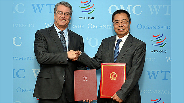 China forma parte de la a OMC.