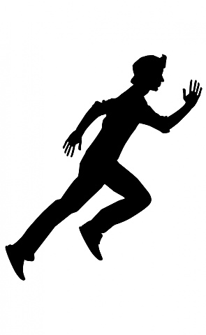 The guards sees the princes and chase them both.