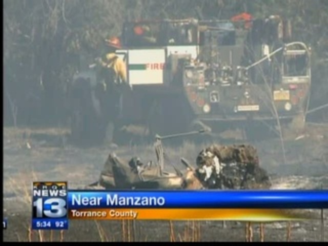 The Manzano Fire starts