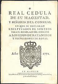 Promulgación de la Real Cédula