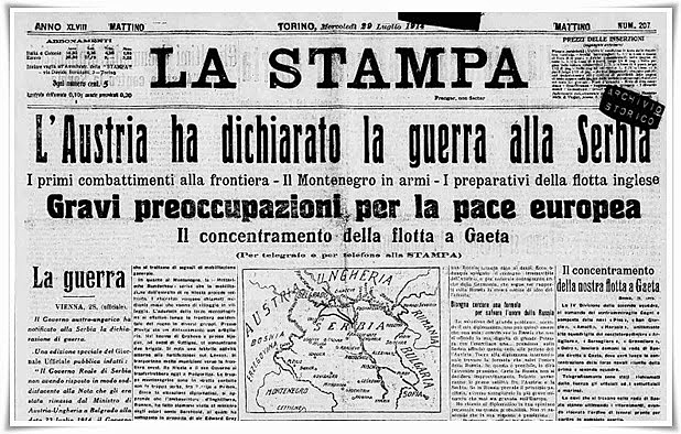 Inizio Prima Guerra Mondiale