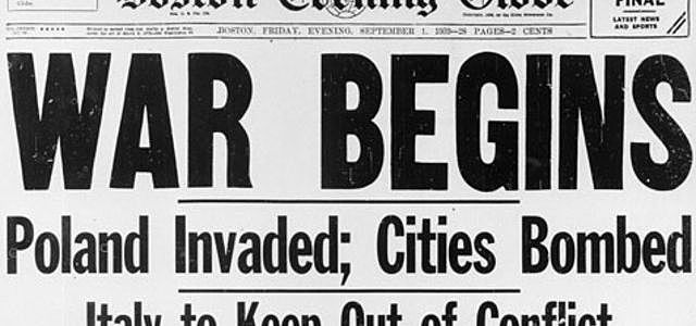 Inizio Seconda Guerra Mondiale