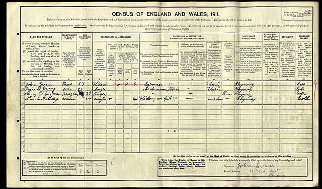1911 Census - 46 Forge Street