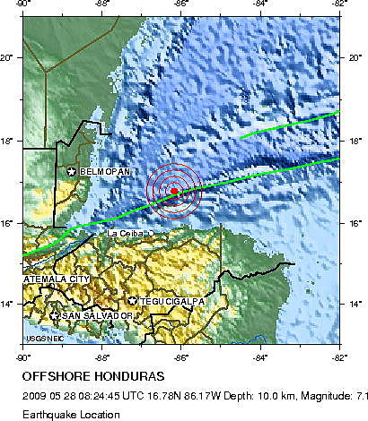 Terratrèmol en Hondures (climàtic)