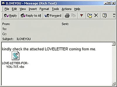 ILOVEYOU worm infects millions