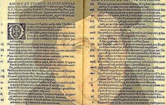 Noranta cinc tesis, 1517. Reforma protestant