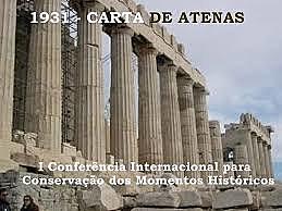 1931- Atenas: Debate sobre patrimonio cultural de la humanidad.