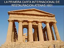 1931-Atenas, Debate sobre el Patrimonio Cultural de la humanidad