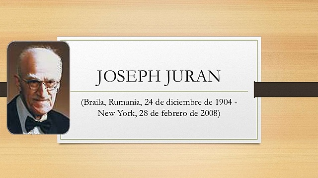 JOSEPH JURAN (1904-2008)