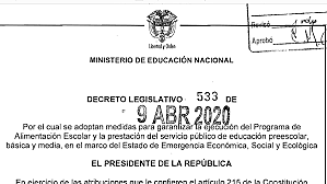 Decreto 533 de 2020