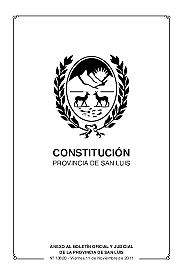 Constitución de la Provincia de San Luis