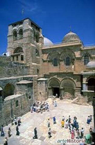Primera Cruzada para rescatar el santo sepulcro de Jerusalén.