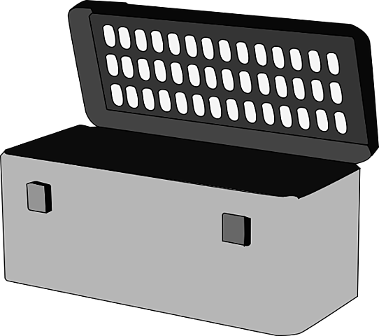 recipiente de esterilizacion rigido