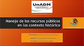 Timeline: Manejo de los recursos públicos en los contexto histórico