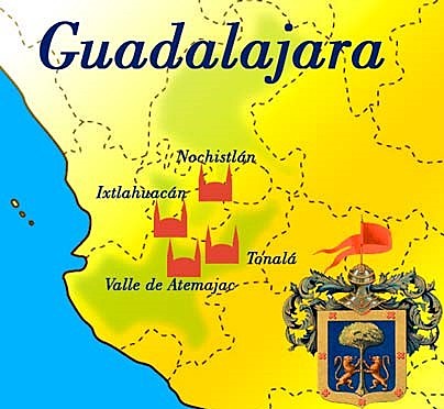 Fundaciones de Guadalajara (Nochistlán, Tonalá, Tlacotán y Valle de Atemajac).