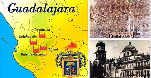 Fundaciones de Guadalajara (Nochistlán, Tonalá, Tlacotán y Valle de Atemajac).