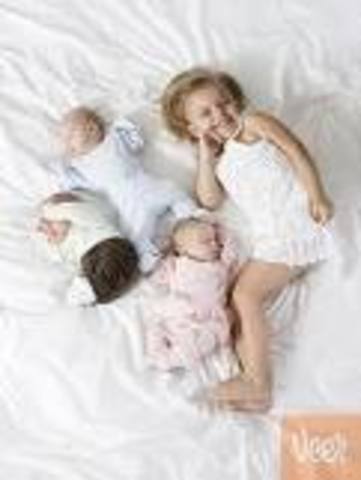 Two little brothers one little sister